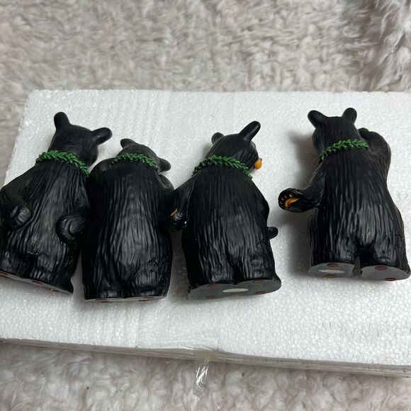 NIB BearFoots NOEL 4 Bears Xmas Collectible Montana Big Sky Carvers Jeff Fleming - Picture 10 of 13